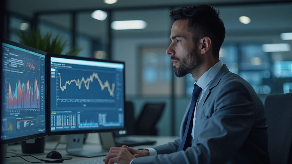 Статистические показатели и графики анализа данных на экране компьютера